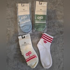 Womens Mens Alo Yoga Socks Crew